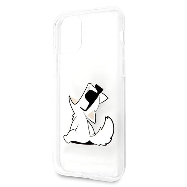 Husa de protectie, Karl Lagerfeld Choupette Fun, iPhone 11, Transparent
