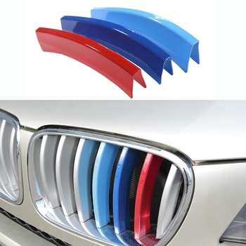 Set 3 ornamente plastic grila, BMW MPower, X3, X4 (F25, F26) 2011-2017 Set 3 ornamente plastic grila, BMW MPower, X3, X4 (F25, F26) 2011-2017