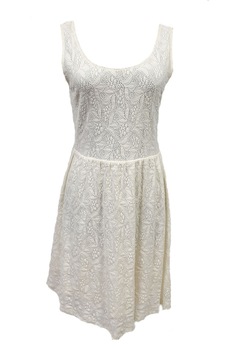 Rochie de zi alba din dantela AJC, 36 Rochie de zi alba din dantela AJC, 36