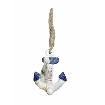 Accesoriu decorativ Atelier ancora termometru, 14cm, Lemn Accesoriu decorativ Atelier ancora termometru, 14cm, Lemn