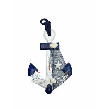 Accesoriu decorativ Atelier ancora termometru, 20cm, Lemn Accesoriu decorativ Atelier ancora termometru, 20cm, Lemn