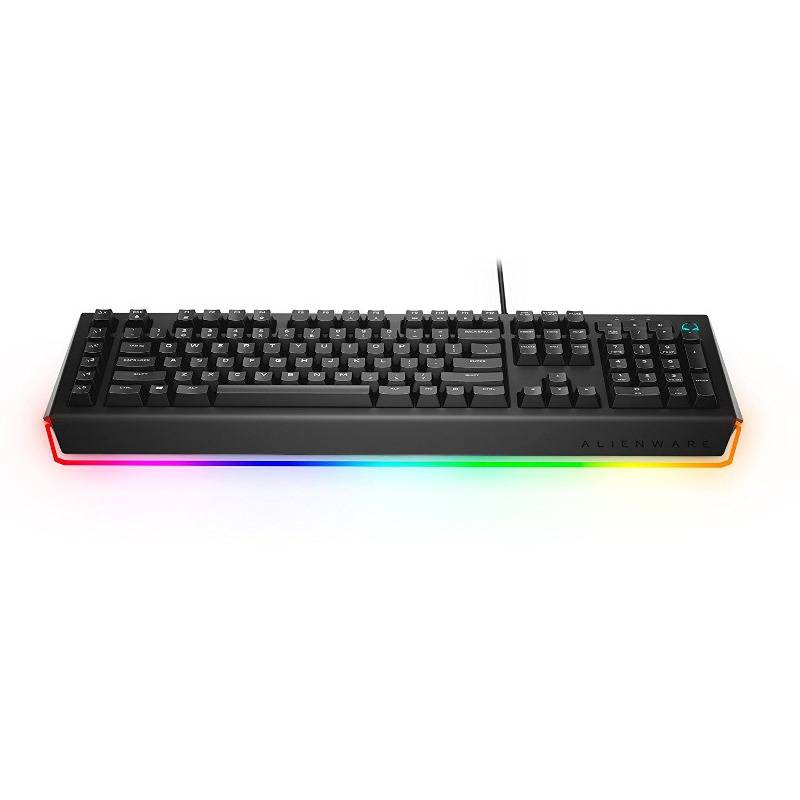 Tastatura mecanica gaming Alienware AW568, Iluminare RGB, Taste internationale, Negru