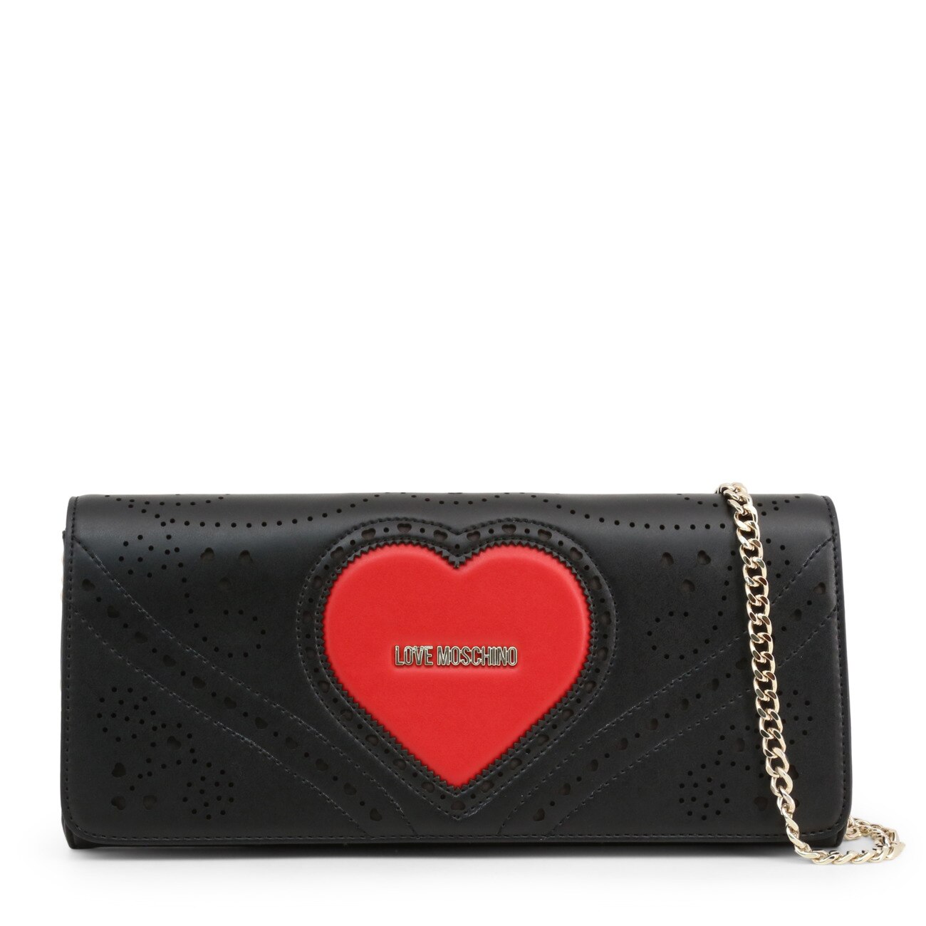 Geanta de umar femei Love Moschino model JC4220PP0AKC, neagra, eleganta, de umar