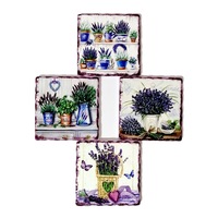 set 4 suporturi patrate pahar din ceramica si pluta - model lavanda 93 x 93 cm imagen 36_0_
0