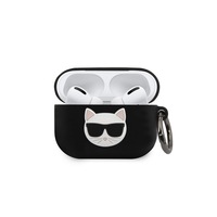 Husa Protectie Originala Karl Lagerfeld Pentru Airpods Pro Negru, Colectia Choupette -klacapsilchbk