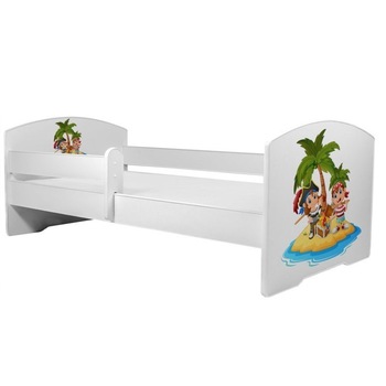 Pat pentru copii, balustrada de siguranta, LUK  Pat pentru copii, balustrada de siguranta, LUK