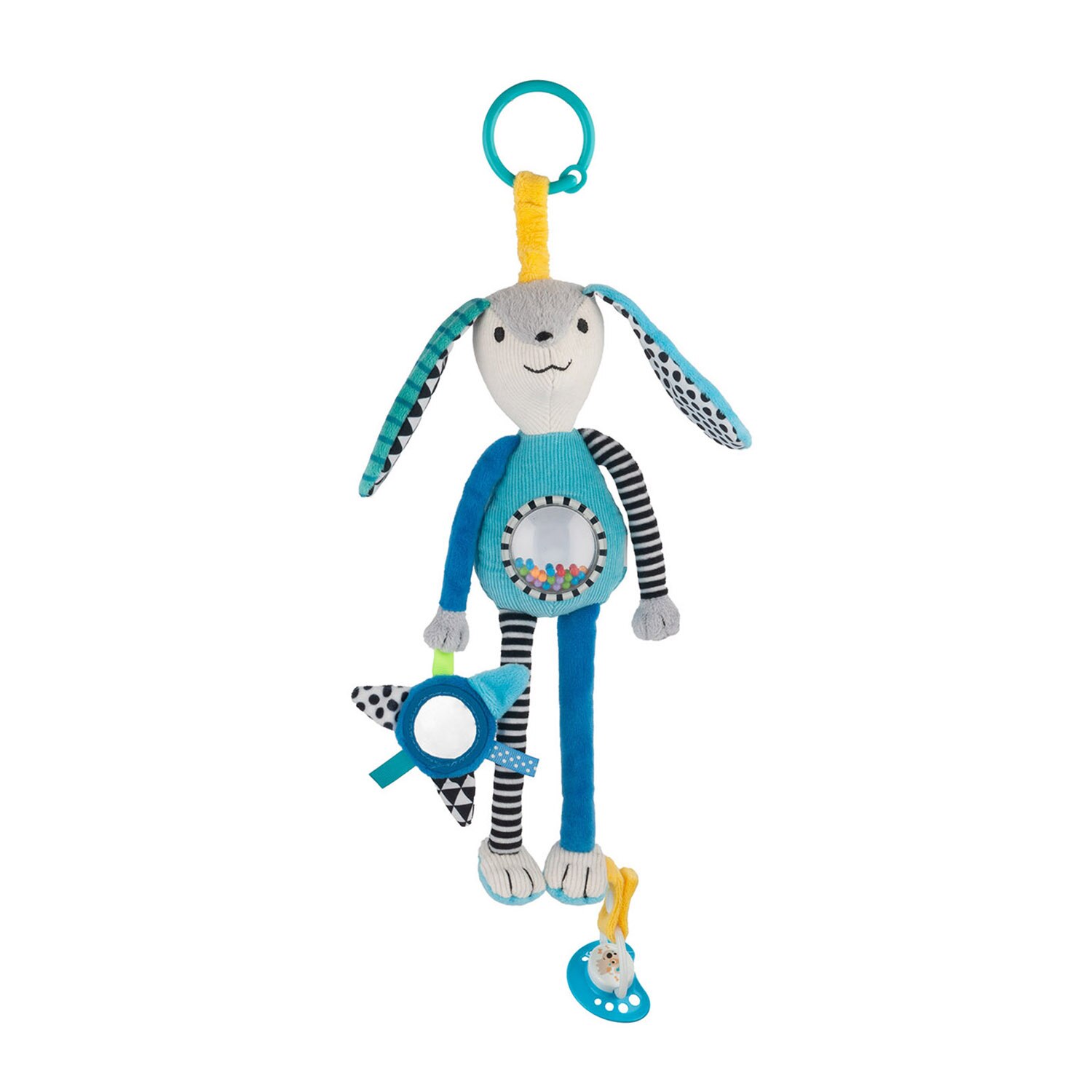 Jucarie plus cu sunatoare si oglinda LONG EARS, albastru, Canpol 68/061