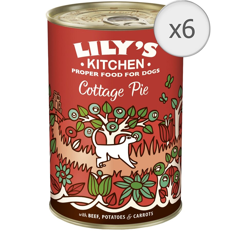 Hrana umeda pentru caini Lily's Kitchen Cottage Pie, 6 x 400g