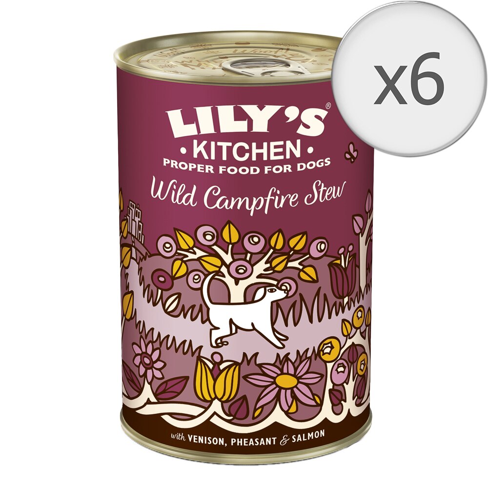 Hrana umeda pentru caini Lily's Kitchen Wild Campfire Stew, 6 x 400g