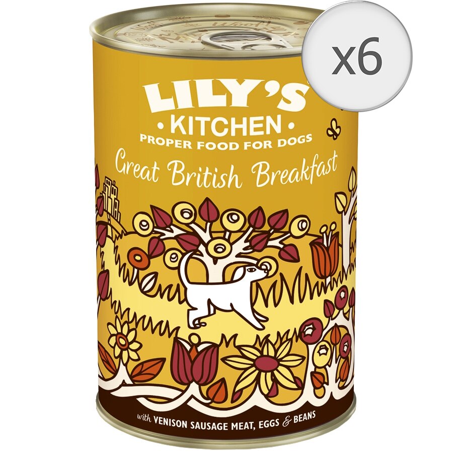 Hrana umeda pentru caini Lily's Kitchen Great British Breakfast, 6 x 400g