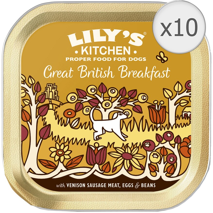 Hrana umeda pentru caini Lily's Kitchen Great British Breakfast, 10 x 150g