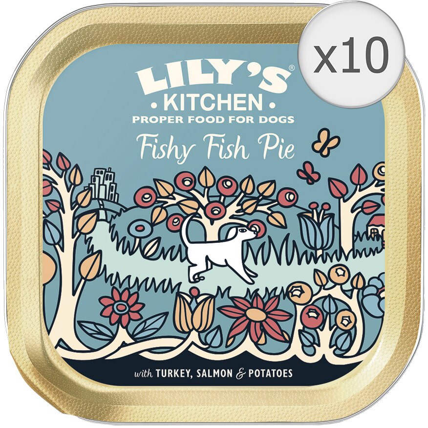 Hrana umeda pentru caini Lily's Kitchen Fishy Fish Pie With Peas, 10 x 150g