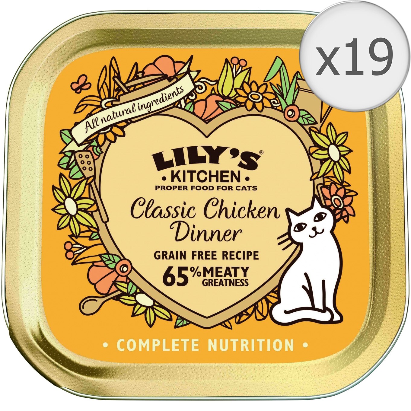 Hrana umeda pentru pisici Lily's Kitchen Classic Chicken Dinner, 19 x 85g