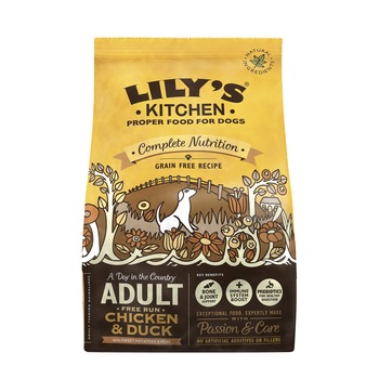 Hrana uscata pentru caini Lily's Kitchen Grain Free, Chicken & Duck, 1Kg Hrana uscata pentru caini Lily's Kitchen Grain Free, Chicken & Duck, 1Kg