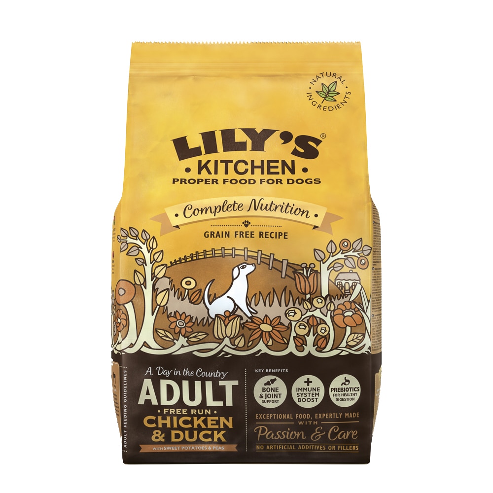 Hrana uscata pentru caini Lily's Kitchen Grain Free, Chicken & Duck, 2.5Kg