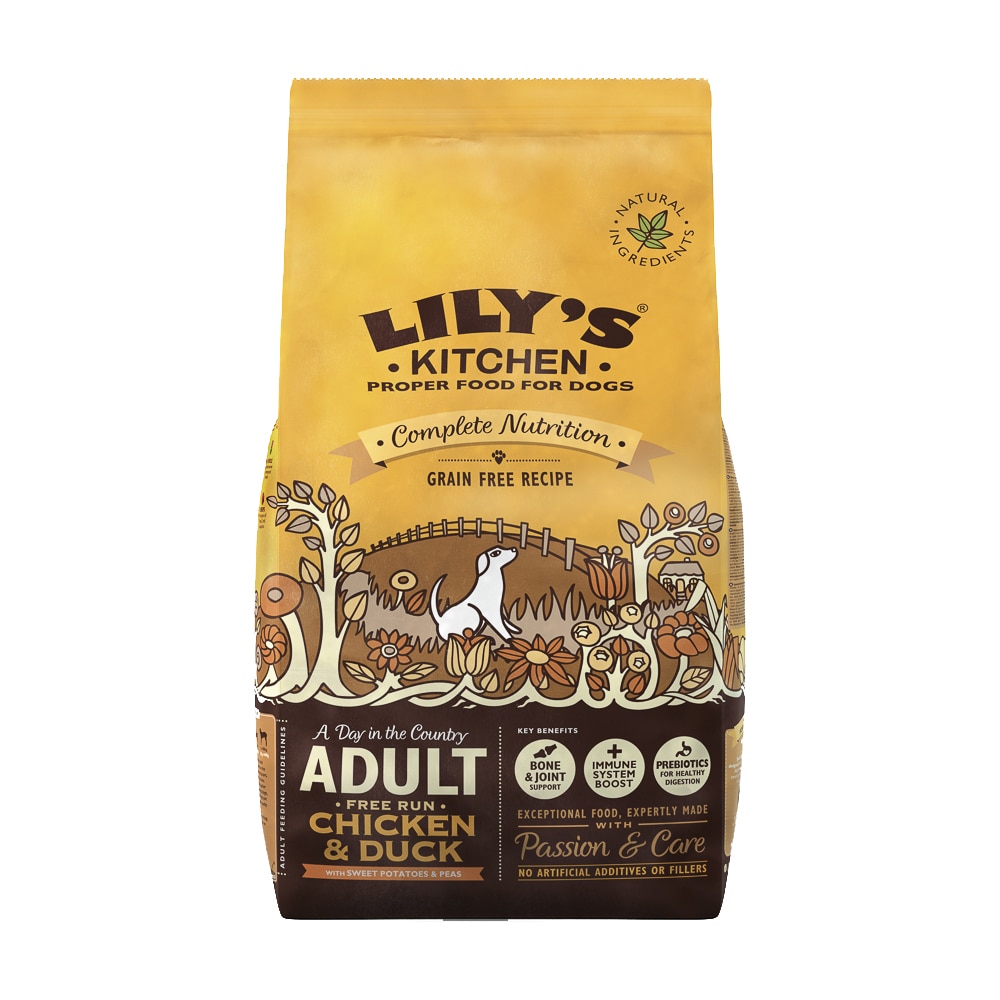 Hrana uscata pentru caini Lily's Kitchen Grain Free, Chicken & Duck, 7Kg