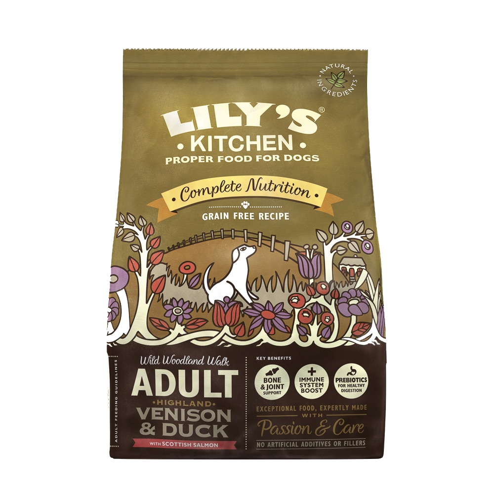 Hrana uscata pentru caini Lily's Kitchen Grain Free, Venison & Duck, 1Kg
