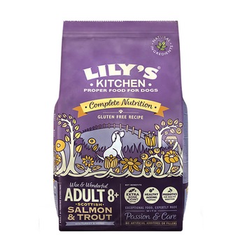 Hrana uscata pentru caini Lily's Kitchen Gluten Free, Adult 8+, Salmon & Trout, 2.5Kg Hrana uscata pentru caini Lily's Kitchen Gluten Free, Adult 8+, Salmon & Trout, 2.5Kg