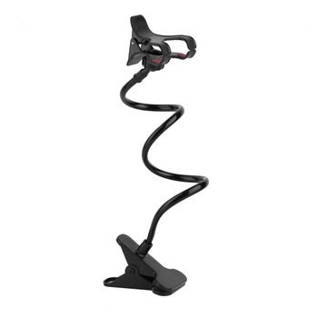 Suport pentru telefon, Floveme, flexibil cu clips si ajustabil, lucios, negru Suport pentru telefon, Floveme, flexibil cu clips si ajustabil, lucios, negru