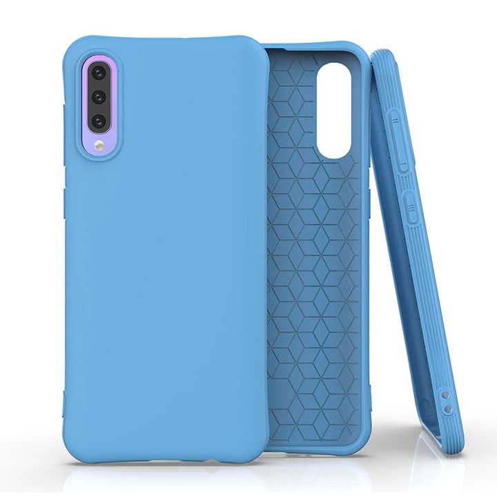 Wozinsky Soft Color rugalmas tok, Samsung Galaxy A50s / A50 / A30s készülékhez, kék