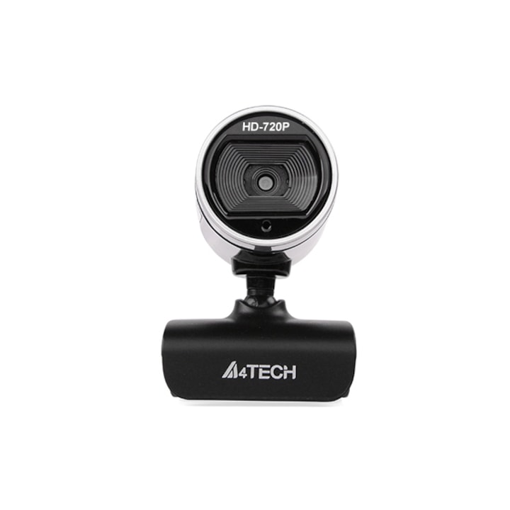 A4TECH PK-910P, Monitorra rögzíthető webkamera, HD (1280x720p @ 30 fps), CMOS 1,3Mpix, USB, Beépített mikrofon, Fekete
