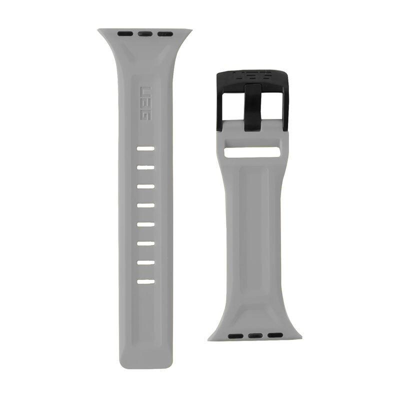 Curea silicon UAG Scout Strap Apple Watch (45/44/42mm) Silver