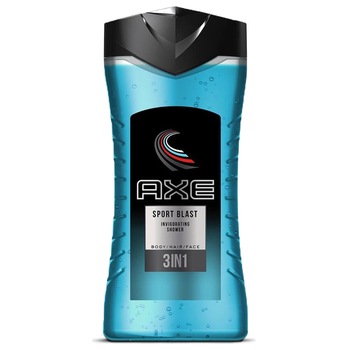 Gel de Dus AXE Sport Blast 3in1, Cantitate 400 ml, Parfum de Citrice Gel de Dus AXE Sport Blast 3in1, Cantitate 400 ml, Parfum de Citrice