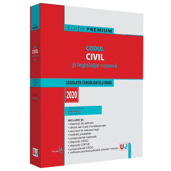 Codul Civil Si Legislatie Conexa 2020. Editie Premium, Lupascu Dan