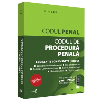 Codul Penal Si Codul De Procedura Penala: Iulie 2020, Lupascu Dan Codul Penal Si Codul De Procedura Penala: Iulie 2020, Lupascu Dan