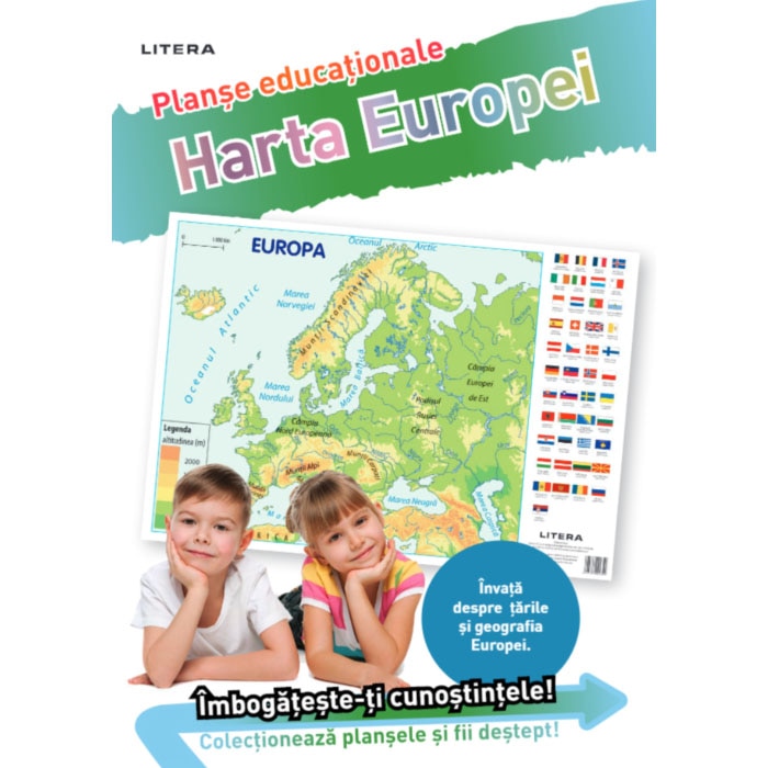 HARTA EUROPEI (planse educationale infoliate)