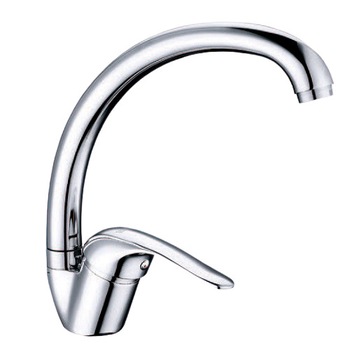 Baterie cu gat Lebada pentru chiuveta bucatarie cartus ceramic 40 mm Everline EL-B607 Baterie cu gat Lebada pentru chiuveta bucatarie cartus ceramic 40 mm Everline EL-B607