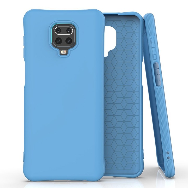 Wozinsky Soft Color rugalmas tok Xiaomi Redmi Note 9S / 9 Pro készülékhez, kék