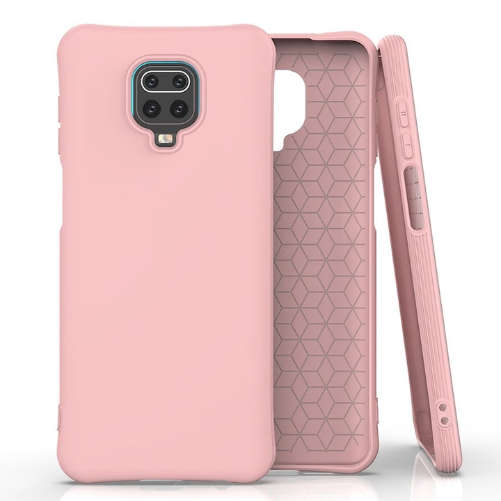 Wozinsky Soft Color rugalmas tok Xiaomi Redmi Note 9S / 9 Pro készülékhez, rózsaszín