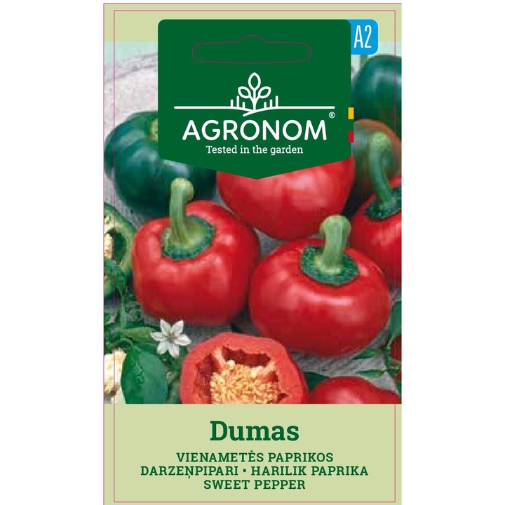 Ardei Gras Dumas, Agronom, Soi Semi Timpuriu, Seminte, plic, 1.5 grame