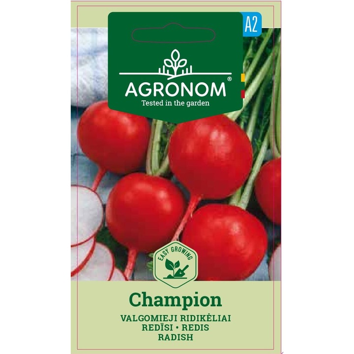 Ridichi de luna Champion, Agronom, Soi Timpuriu, Seminte, plic, 4 grame