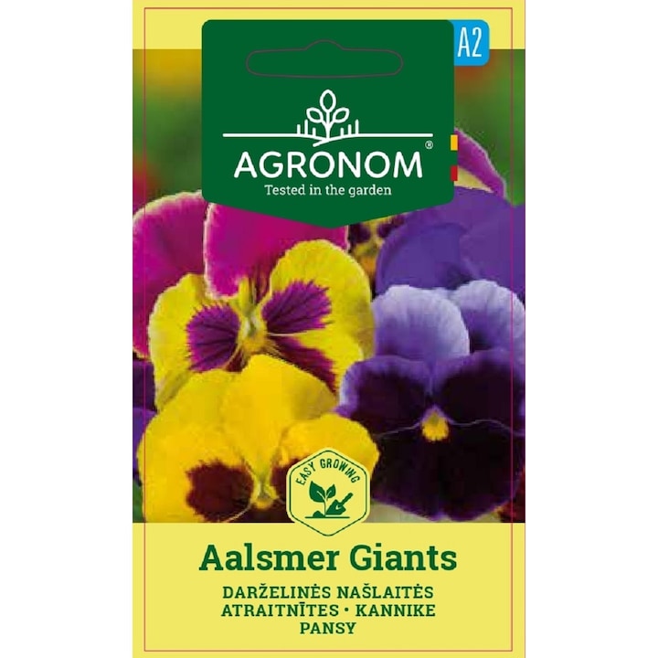 Agronom, Árvácska Pansy Aaalsmer Giants, boríték, 0.2 gramm