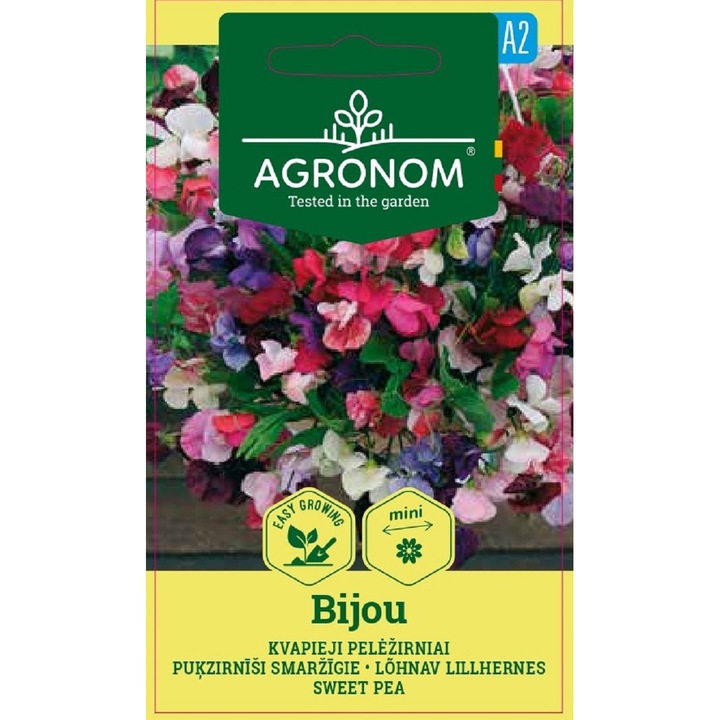 Mazariche Lathyrus Odoratus Bijou, Agronom, Seminte, plic, 2 grame