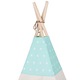 Cort de joaca pentru copii, Teepee, bumbac amestec imprimat menta