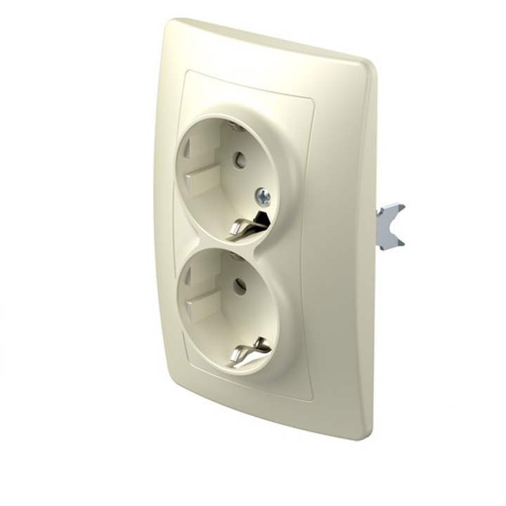 Kettős érintkező lengéscsillapító TEM, Ekonomik, VE16IWKS-U, Krém