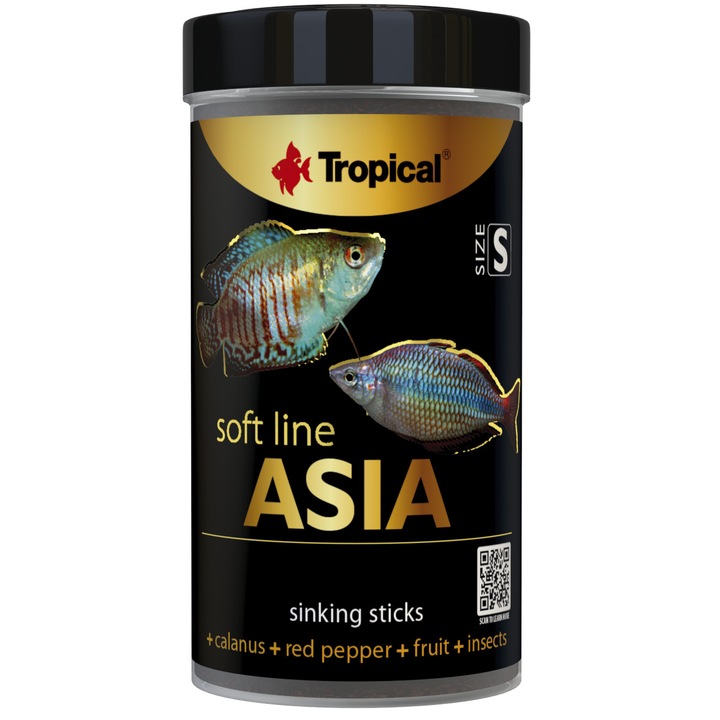 Hrana pentru pesti omnivori si carnivori din Asia Tropical Asia S, 100ml / 50g