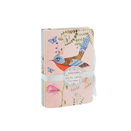 Eclectic notebookWatercolour Birds (buc)