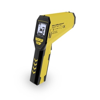 Pirometru Profesional TROTEC TP10, Foarte precis-operare rapida, interval mare de masurare, de la -50 °C pana la + 1.850 °C, Afisajul diametrului spotului de masurare, prin tehnica dual laser Pirometru Profesional TROTEC TP10, Foarte precis-operare rapida, interval mare de masurare, de la -50 °C pana la + 1.850 °C, Afisajul diametrului spotului de masurare, prin tehnica dual laser