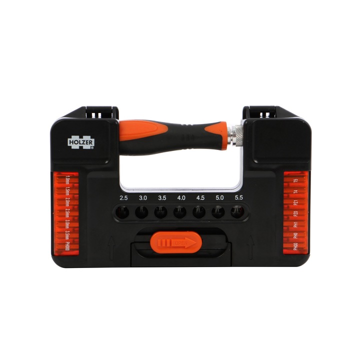 Комплект 38 аксесоара за завинтване Holzer