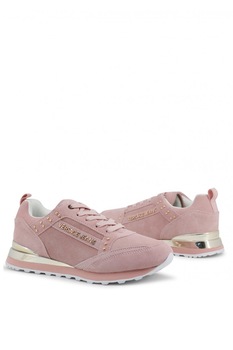 Tenisi dama Versace Jeans, Piele/Material textil, Roz pudra/Auriu, 41 Tenisi dama Versace Jeans, Piele/Material textil, Roz pudra/Auriu, 41