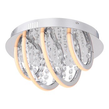 Plafoniera Gert Globo, 67104-15, Crom, LED 15W, Lumina Calda, 750lm Plafoniera Gert Globo, 67104-15, Crom, LED 15W, Lumina Calda, 750lm