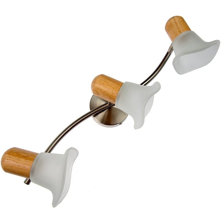 Mennyezeti spotlámpa Lamar, Klausen, 3 x E14, 40W, fehér/króm