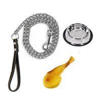 set lesa zale pentru caini cu bol metalic si jucarie tip pulpa de pui 3 piese imagen 15_0_
0