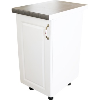 Corp inferior cu 1 Usa Zebra, Alb/MDF Alb mat, si blat Beton 40 x 85 x 60 Corp inferior cu 1 Usa Zebra, Alb/MDF Alb mat, si blat Beton 40 x 85 x 60