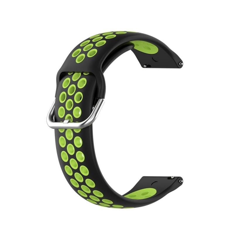 Curea silicon Tech-Protect Softband Samsung Galaxy Watch 3 (45mm) Black/Lime
