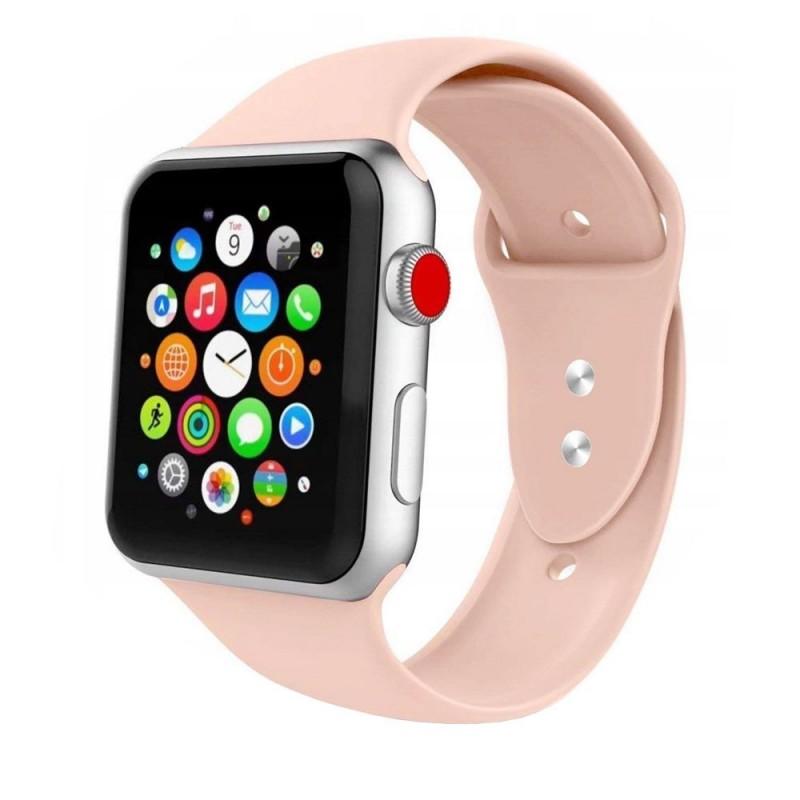 Curea silicon Tech-Protect Icon V2 compatibila cu Apple Watch 1/2/3/4/5/6/7/SE (42/44/45mm) Pink